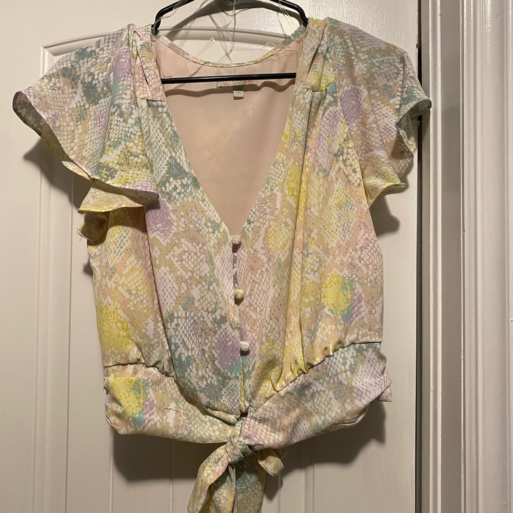 GB Snake print crop